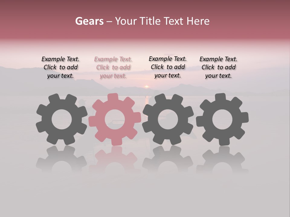 Sunset Sea Exotic PowerPoint Template