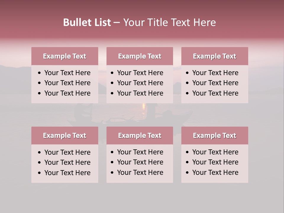 Sunset Sea Exotic PowerPoint Template