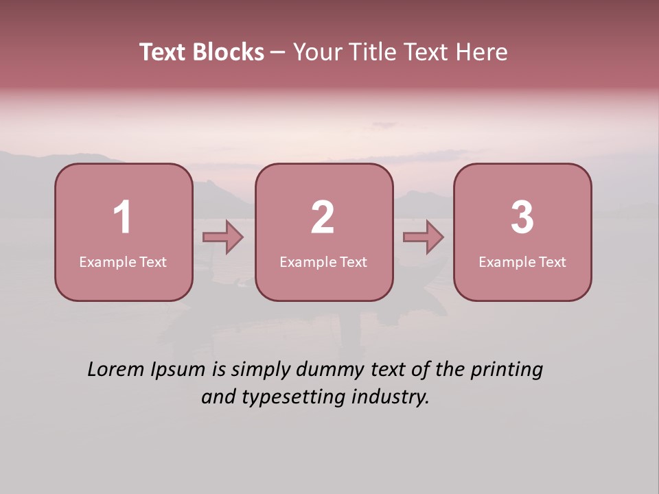 Sunset Sea Exotic PowerPoint Template