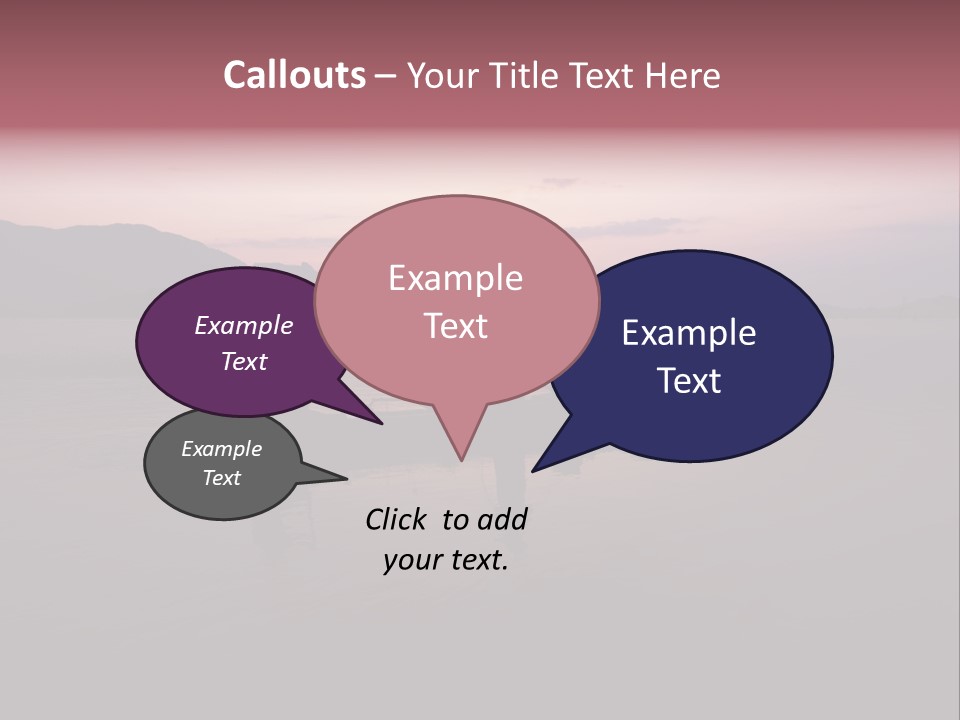 Sunset Sea Exotic PowerPoint Template