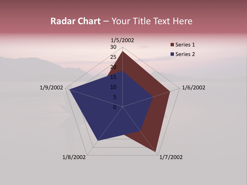 Sunset Sea Exotic PowerPoint Template