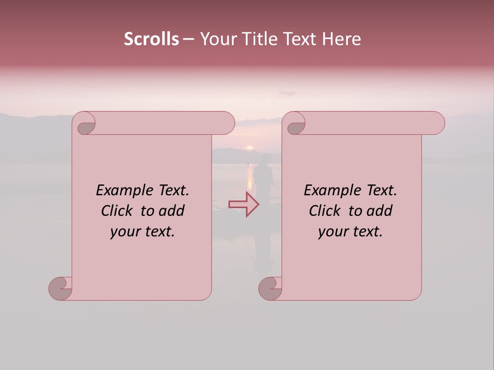 Sunset Sea Exotic PowerPoint Template