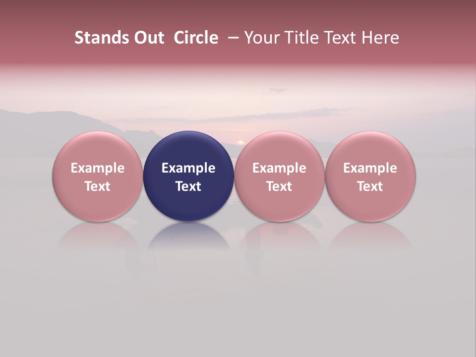 Sunset Sea Exotic PowerPoint Template