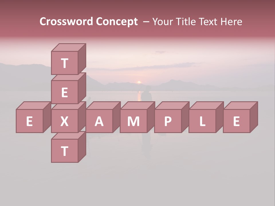 Sunset Sea Exotic PowerPoint Template