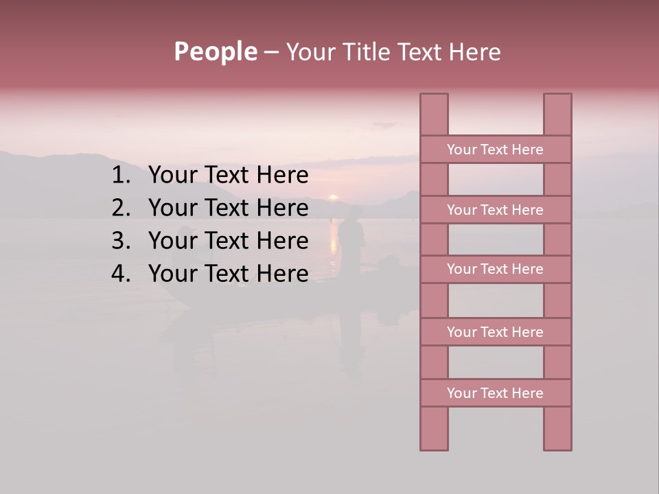 Sunset Sea Exotic PowerPoint Template