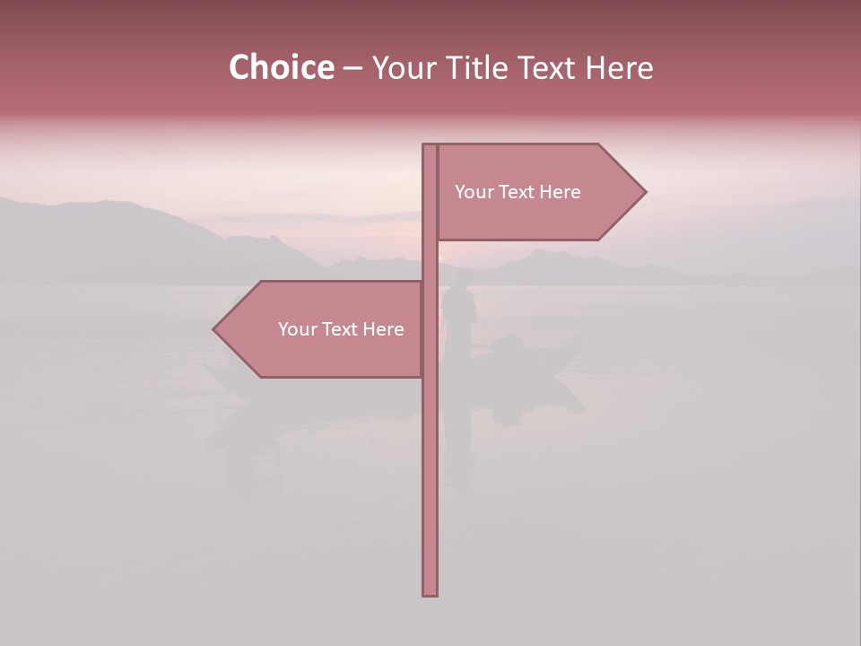 Sunset Sea Exotic PowerPoint Template