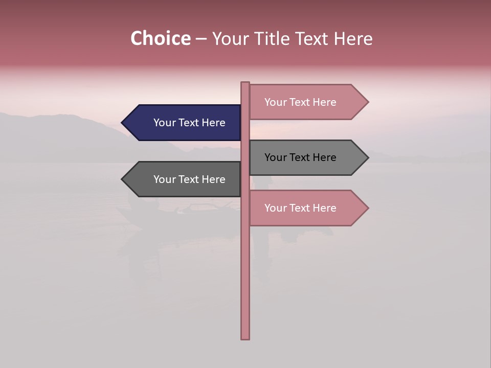 Sunset Sea Exotic PowerPoint Template