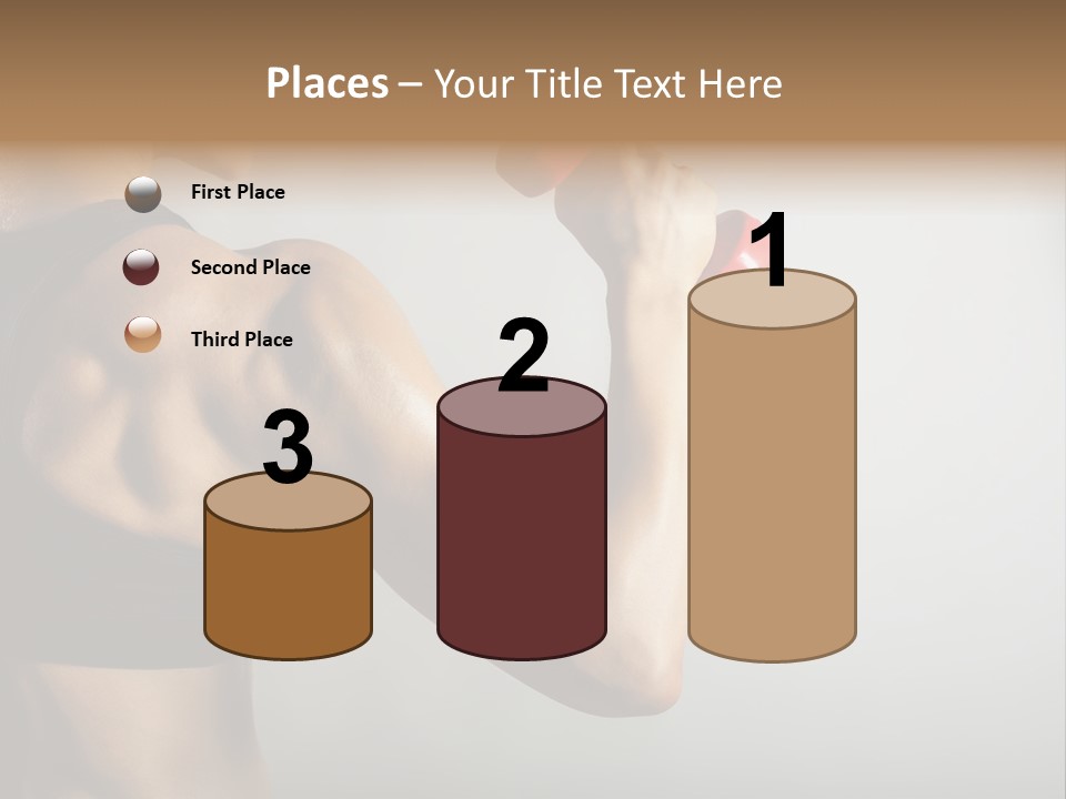 Strength Sports Training Caucasian PowerPoint Template