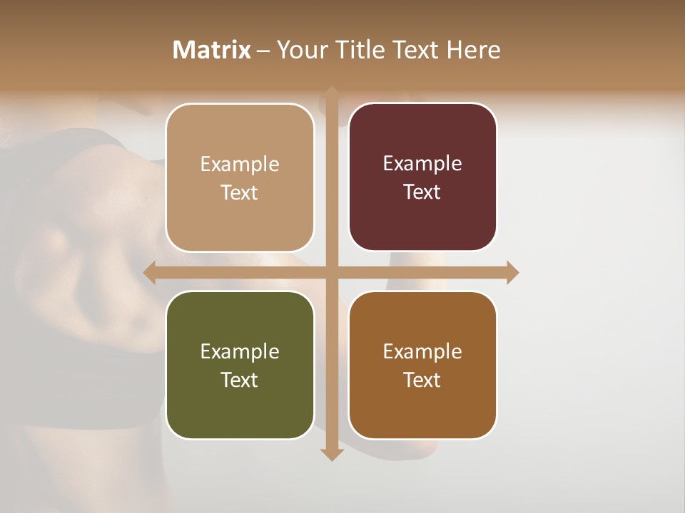 Strength Sports Training Caucasian PowerPoint Template