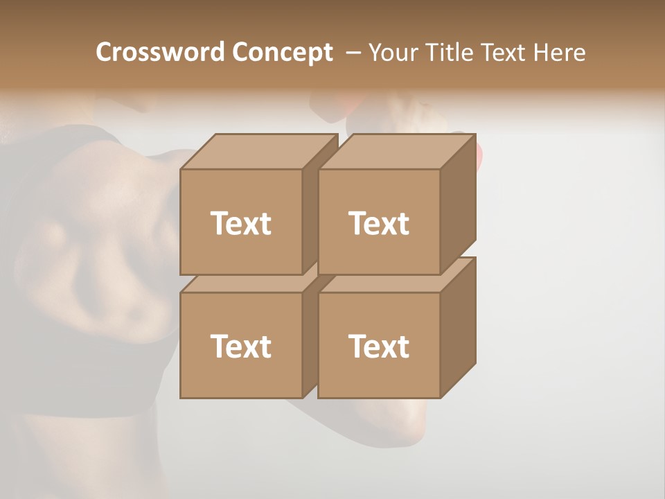 Strength Sports Training Caucasian PowerPoint Template