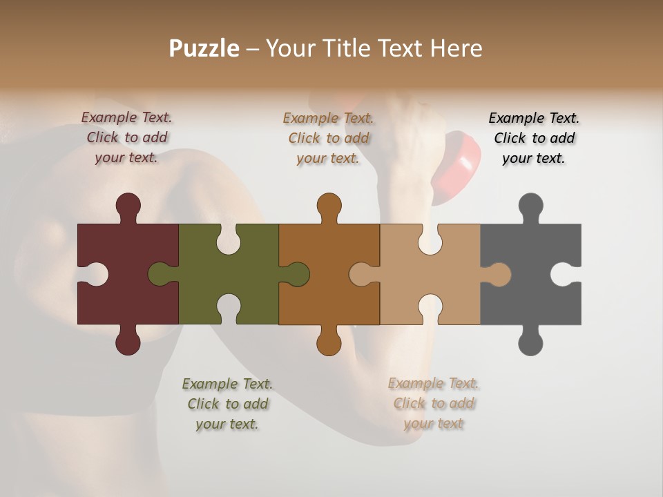 Strength Sports Training Caucasian PowerPoint Template