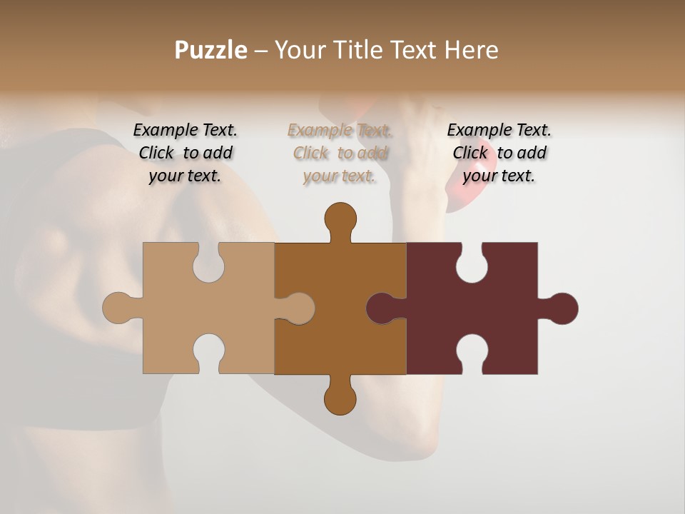 Strength Sports Training Caucasian PowerPoint Template