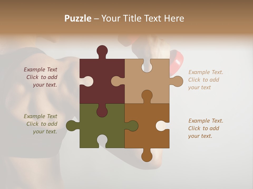 Strength Sports Training Caucasian PowerPoint Template