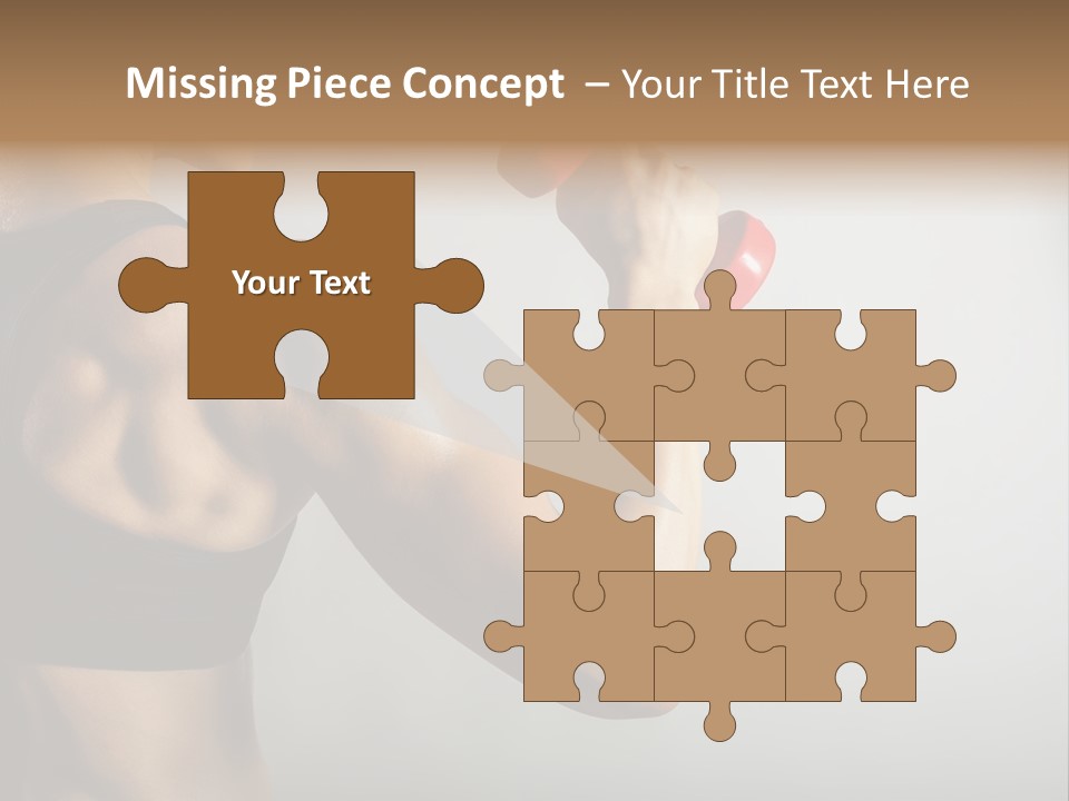 Strength Sports Training Caucasian PowerPoint Template