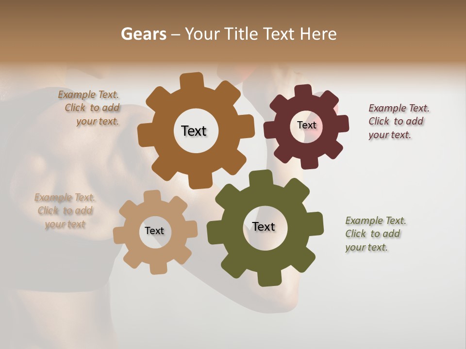 Strength Sports Training Caucasian PowerPoint Template