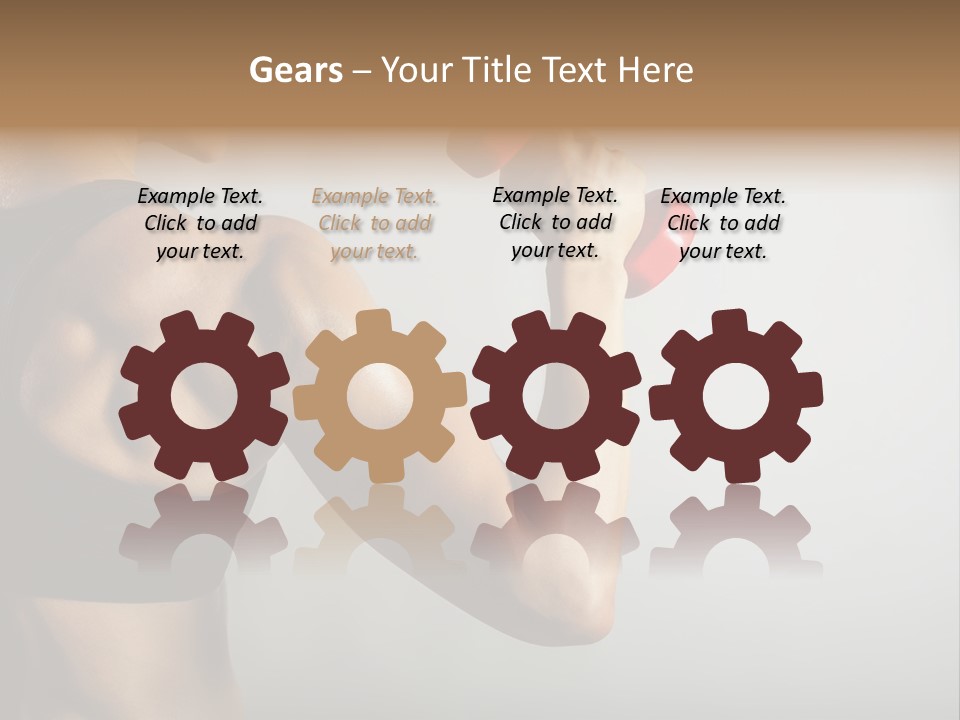 Strength Sports Training Caucasian PowerPoint Template