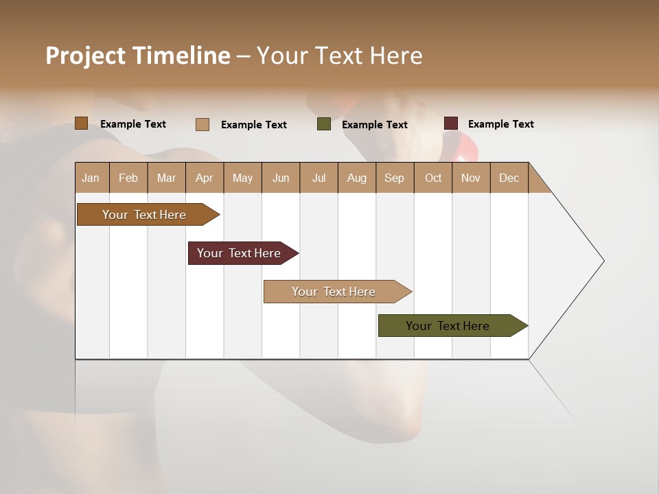 Strength Sports Training Caucasian PowerPoint Template