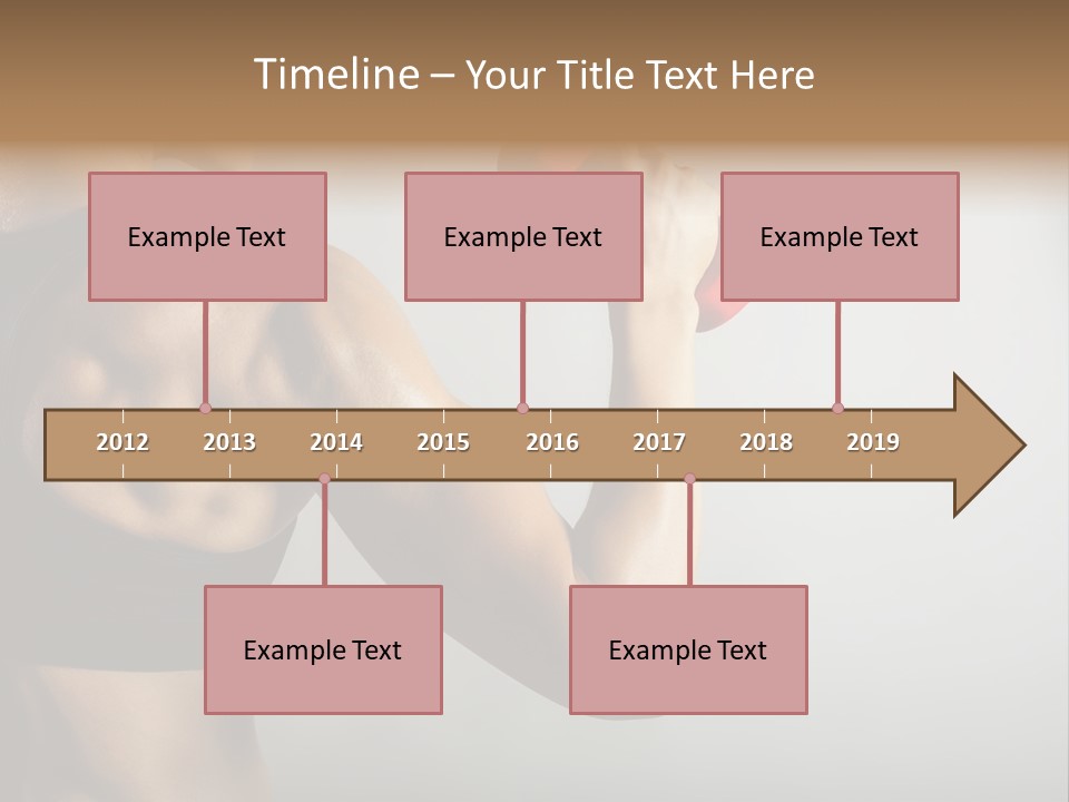 Strength Sports Training Caucasian PowerPoint Template
