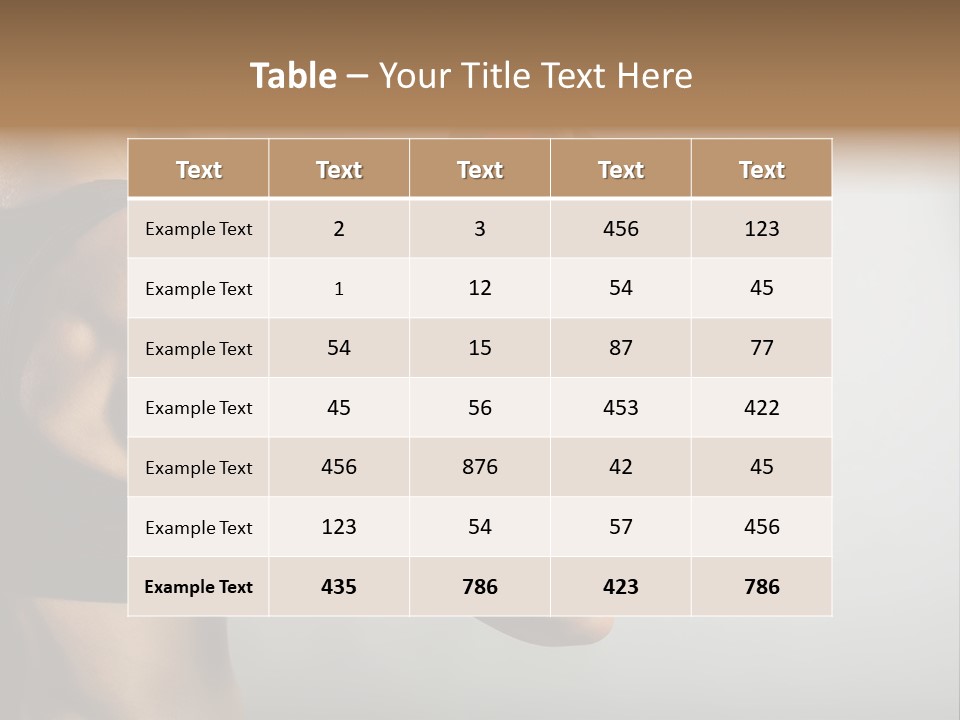 Strength Sports Training Caucasian PowerPoint Template