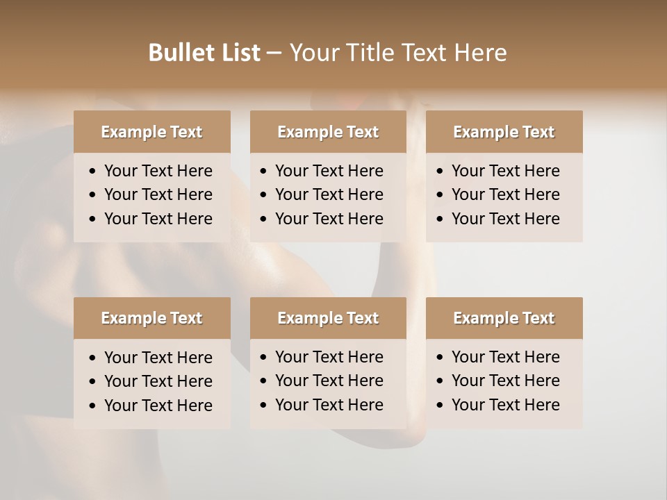 Strength Sports Training Caucasian PowerPoint Template