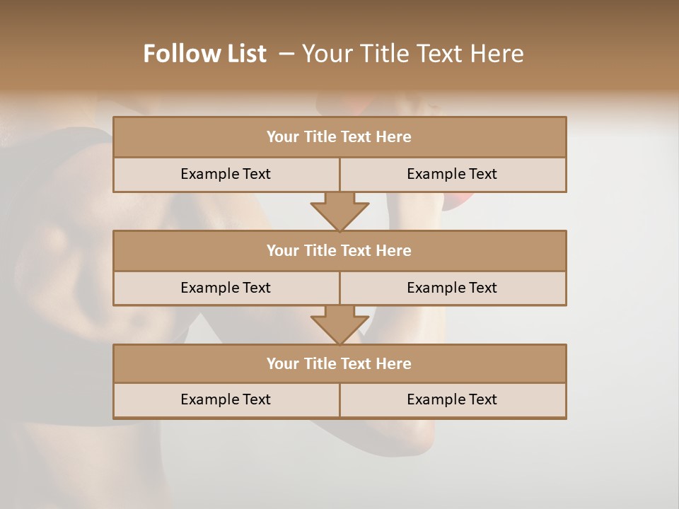 Strength Sports Training Caucasian PowerPoint Template