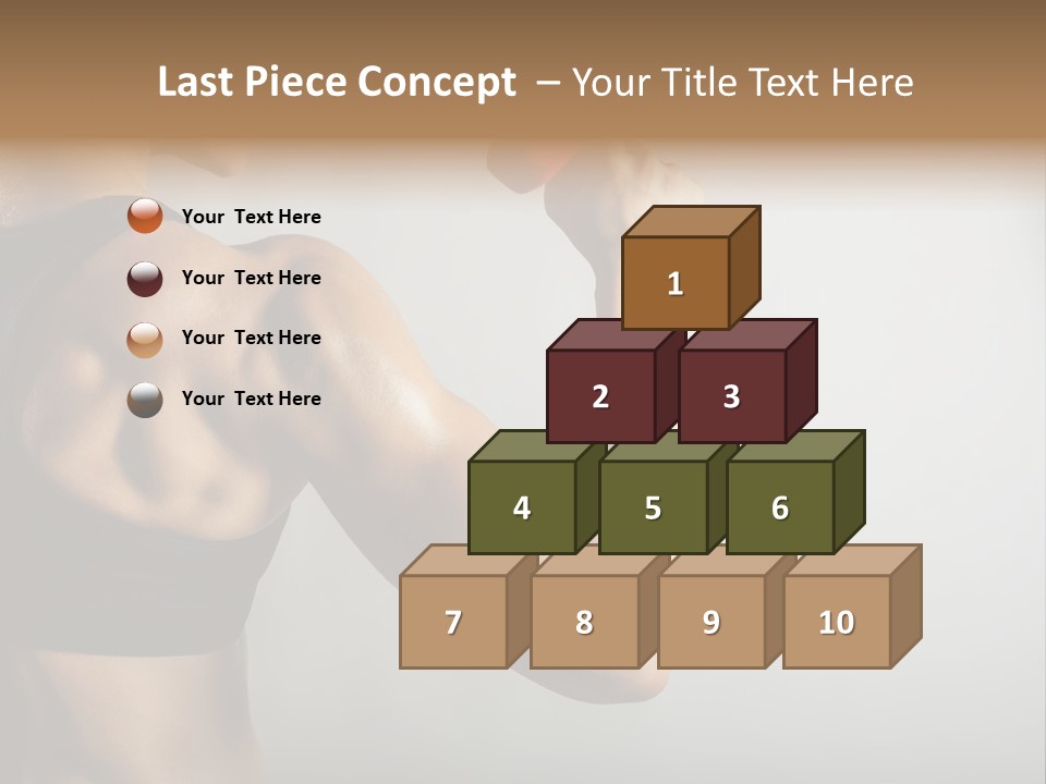 Strength Sports Training Caucasian PowerPoint Template