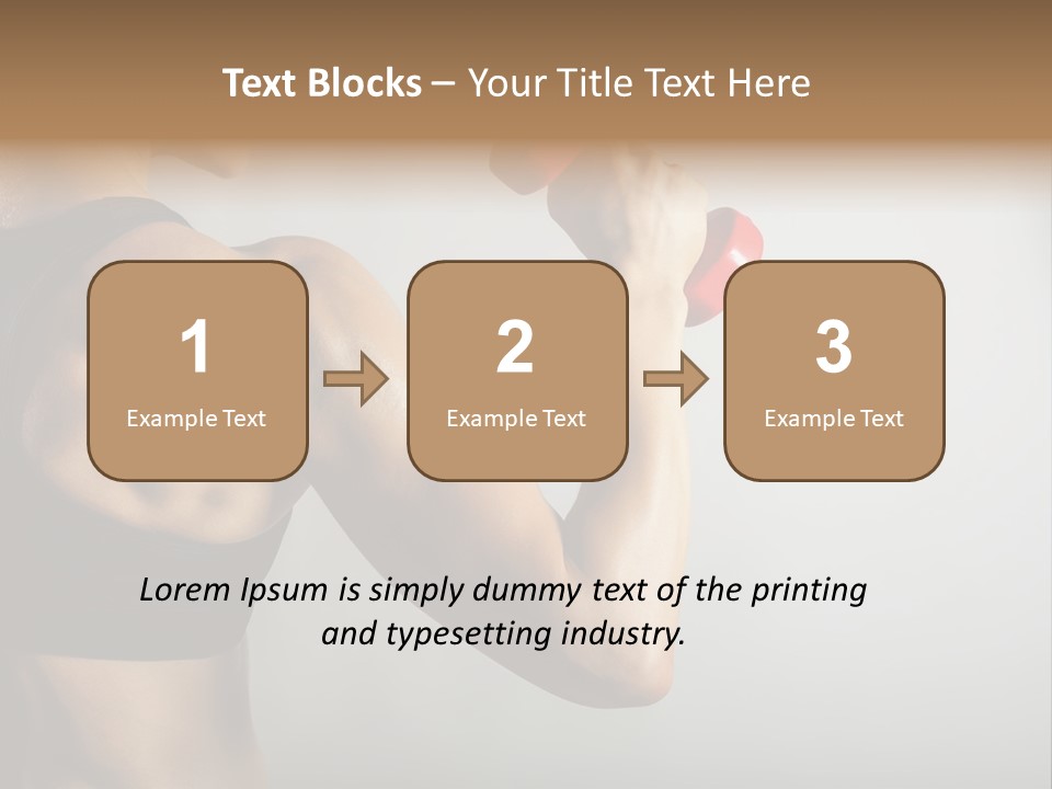 Strength Sports Training Caucasian PowerPoint Template