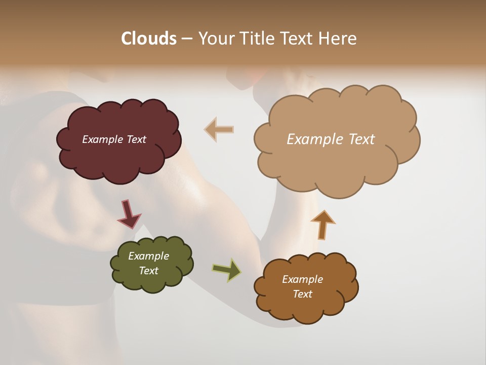 Strength Sports Training Caucasian PowerPoint Template