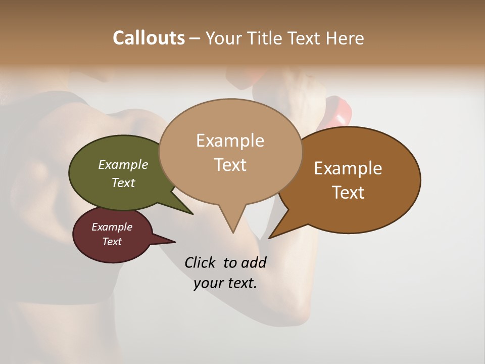 Strength Sports Training Caucasian PowerPoint Template