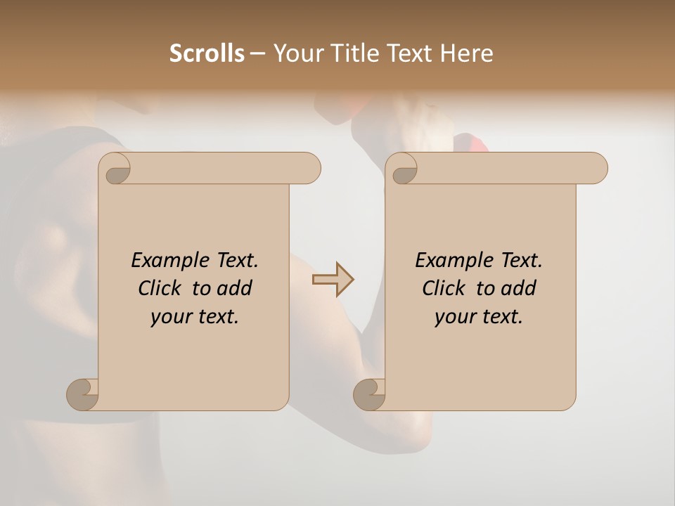 Strength Sports Training Caucasian PowerPoint Template