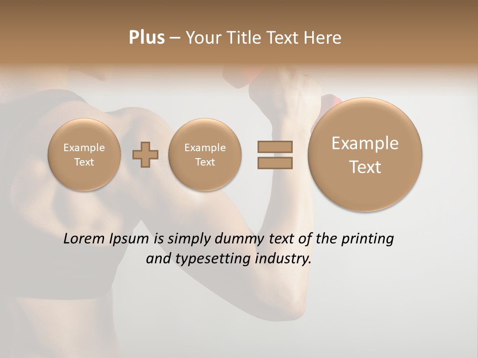 Strength Sports Training Caucasian PowerPoint Template