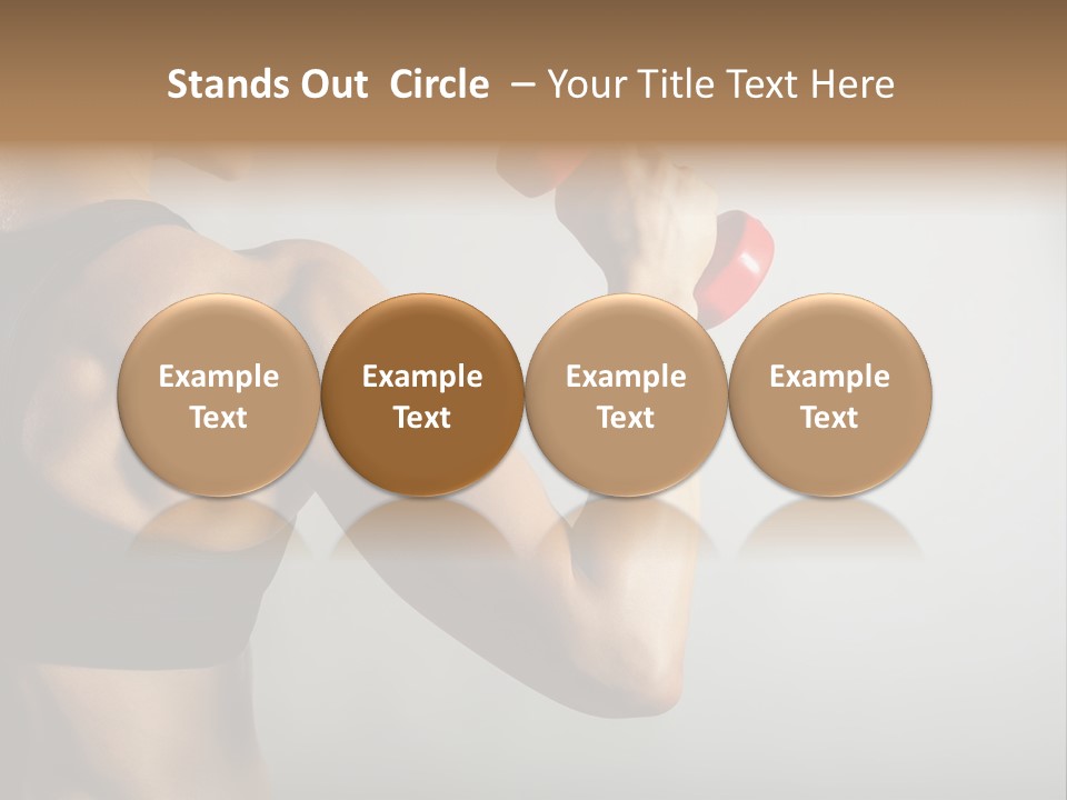 Strength Sports Training Caucasian PowerPoint Template