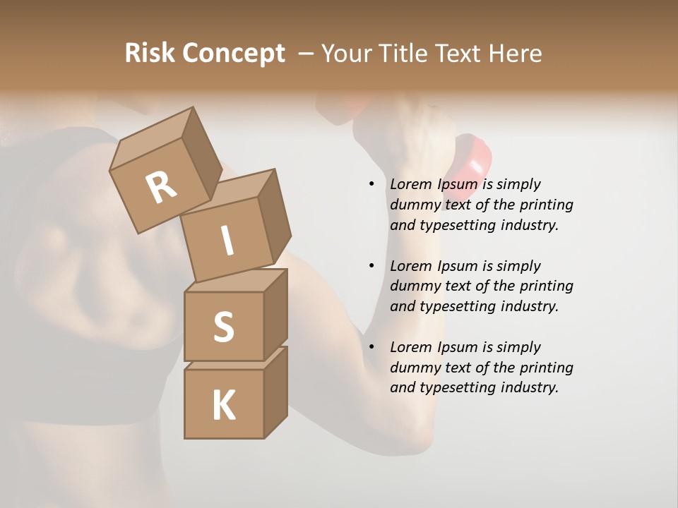 Strength Sports Training Caucasian PowerPoint Template