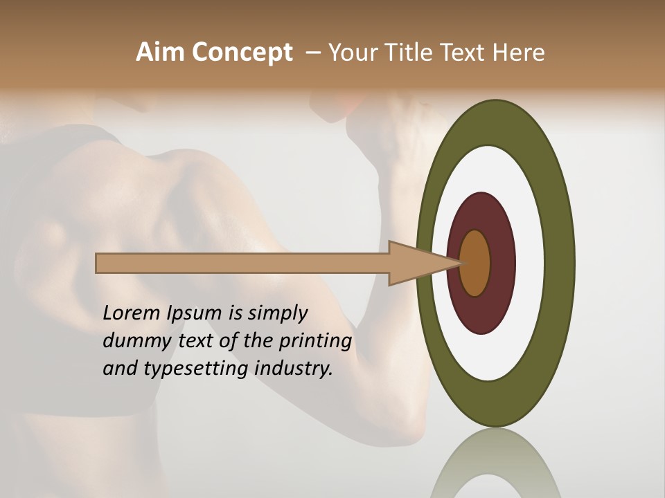 Strength Sports Training Caucasian PowerPoint Template