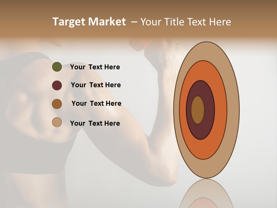 Strength Sports Training Caucasian PowerPoint Template