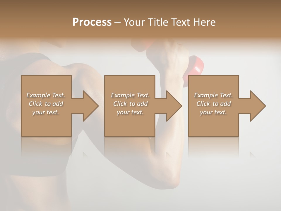 Strength Sports Training Caucasian PowerPoint Template