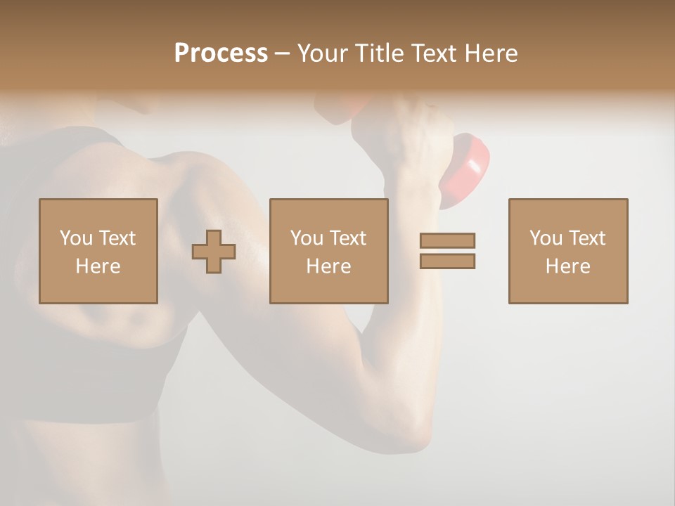 Strength Sports Training Caucasian PowerPoint Template