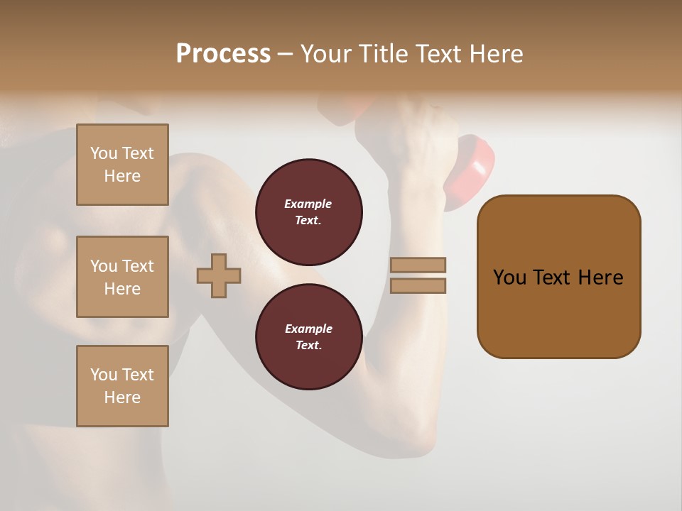 Strength Sports Training Caucasian PowerPoint Template