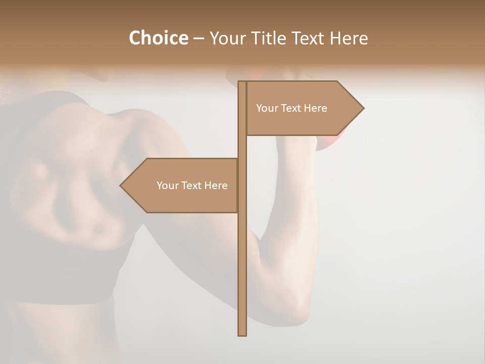 Strength Sports Training Caucasian PowerPoint Template