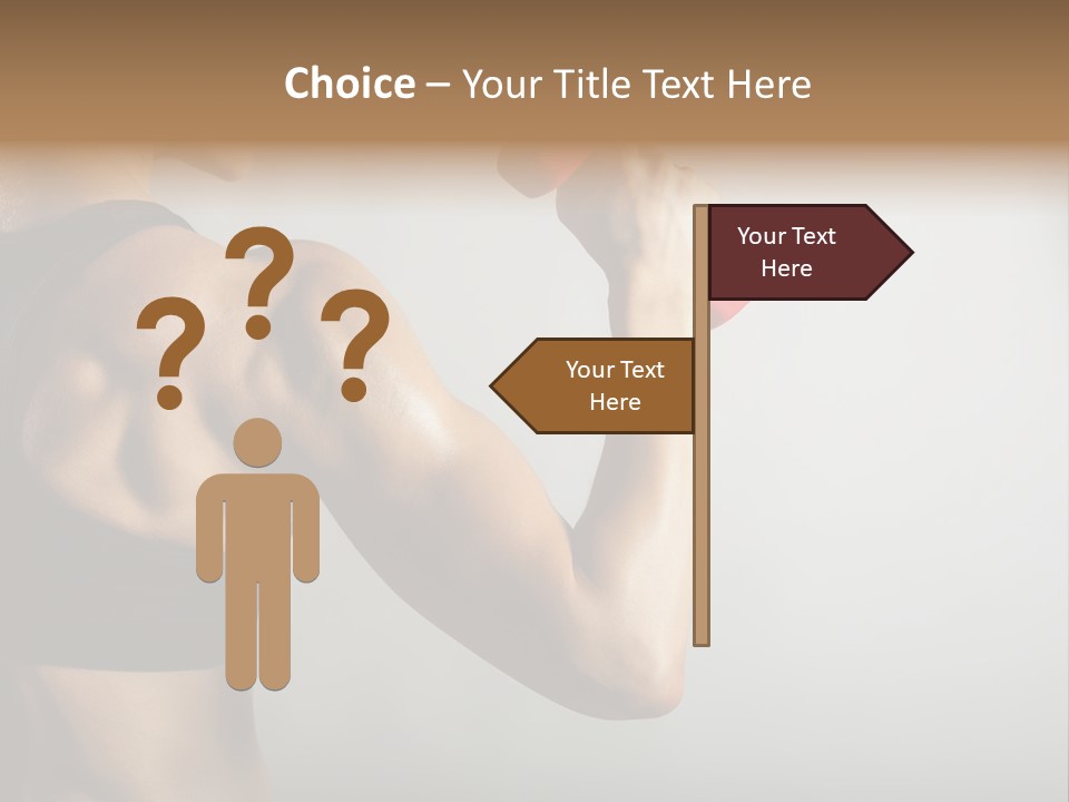 Strength Sports Training Caucasian PowerPoint Template