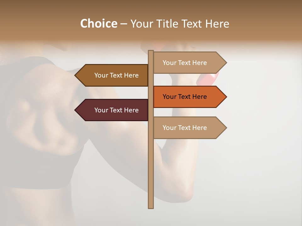 Strength Sports Training Caucasian PowerPoint Template