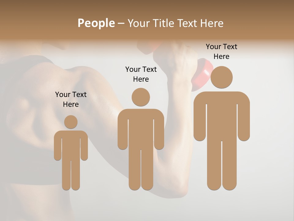 Strength Sports Training Caucasian PowerPoint Template