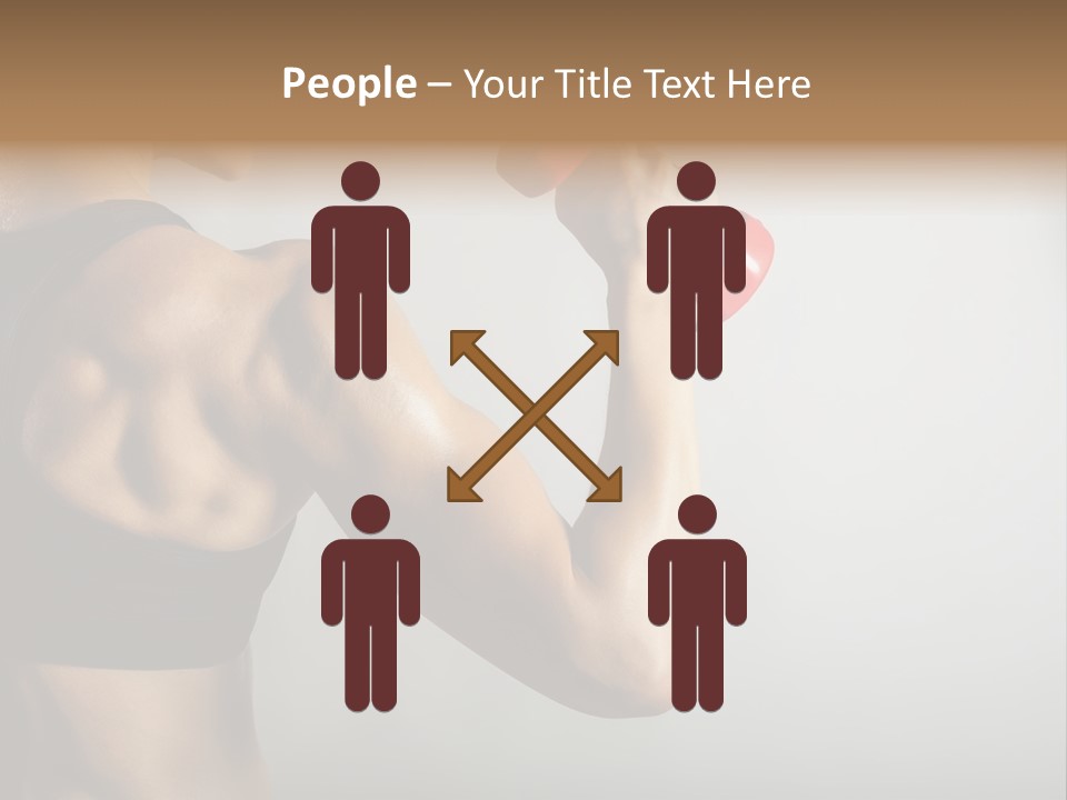 Strength Sports Training Caucasian PowerPoint Template