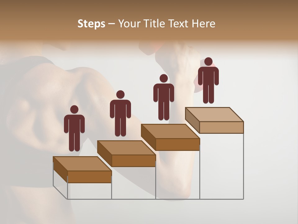 Strength Sports Training Caucasian PowerPoint Template