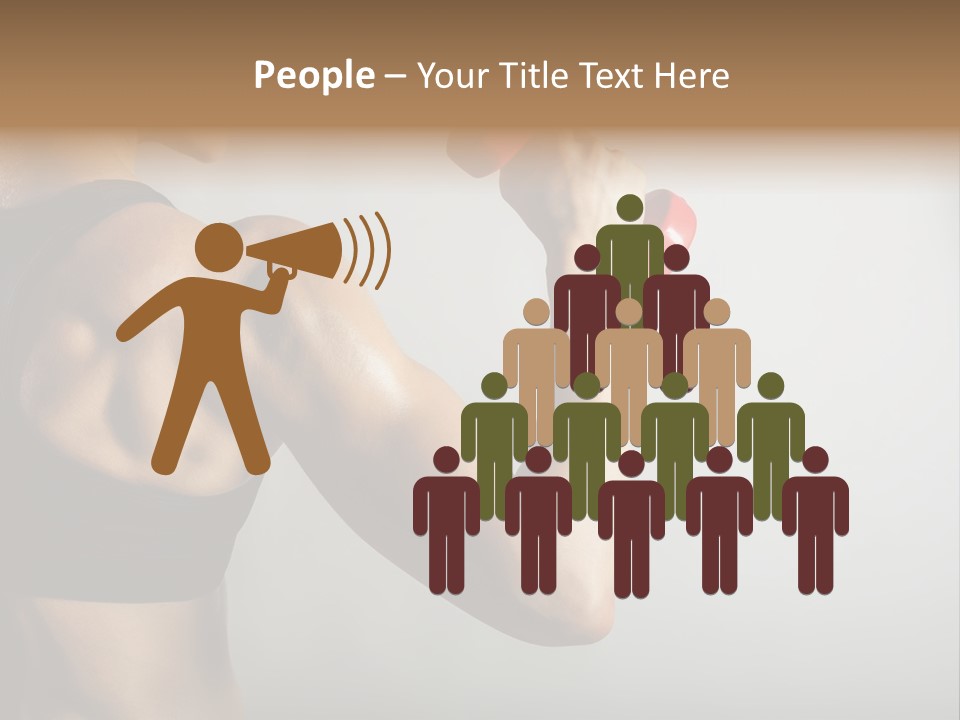 Strength Sports Training Caucasian PowerPoint Template