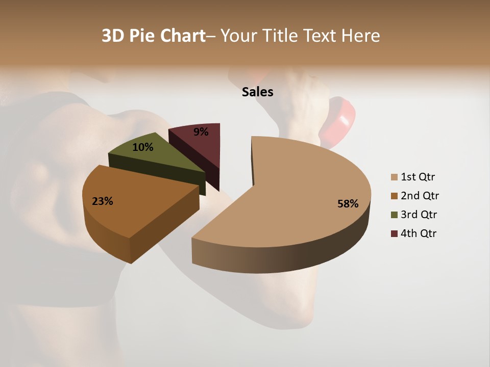Strength Sports Training Caucasian PowerPoint Template