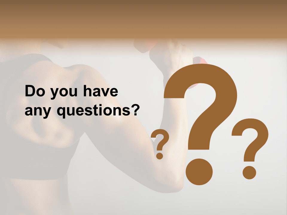 Strength Sports Training Caucasian PowerPoint Template