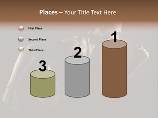 Jogger Caucasian Female PowerPoint Template