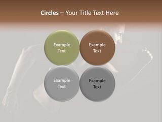 Jogger Caucasian Female PowerPoint Template