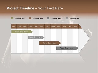 Jogger Caucasian Female PowerPoint Template